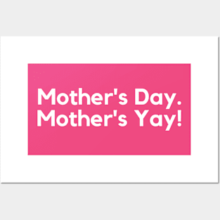 Mother's Day....Mother's Yay- celebration design Posters and Art